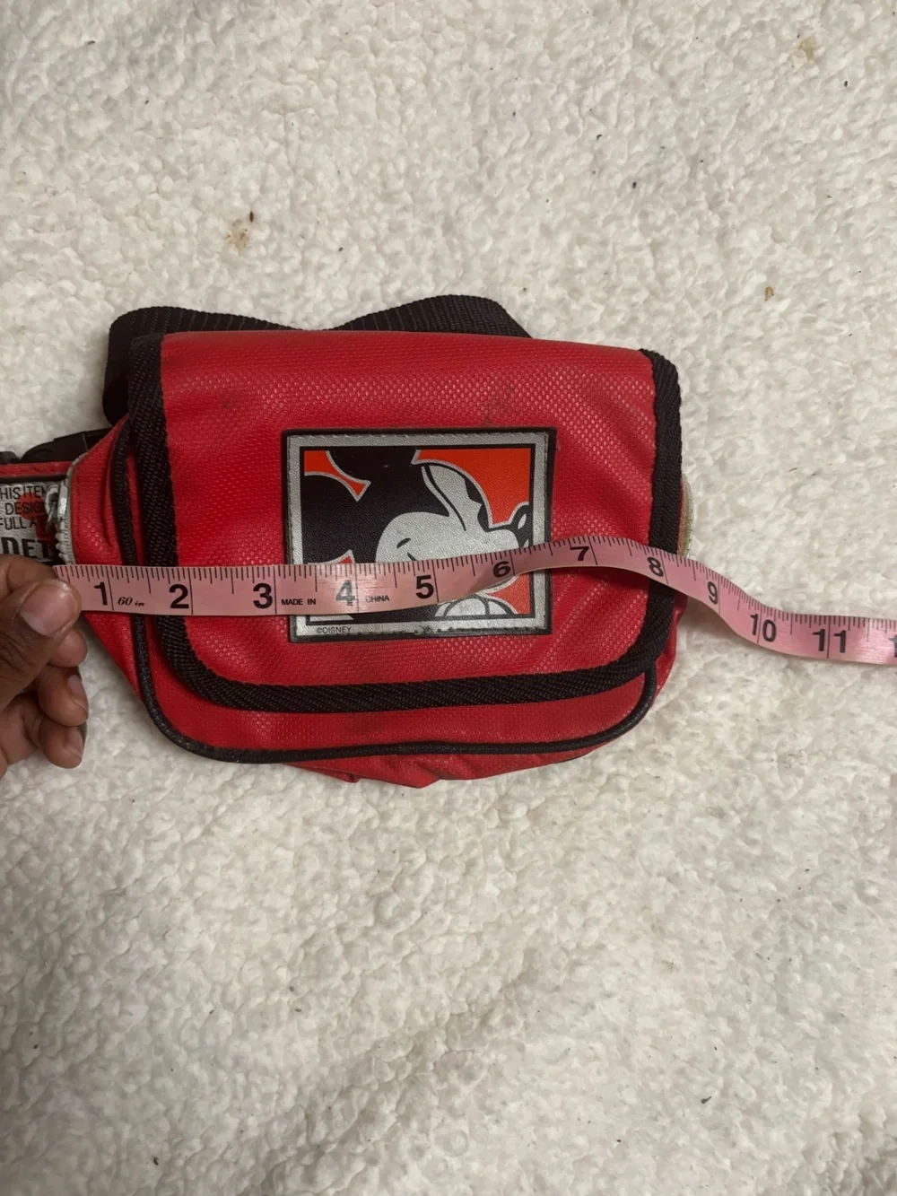 Vintage Disney Fanny pack nylon red belt bag